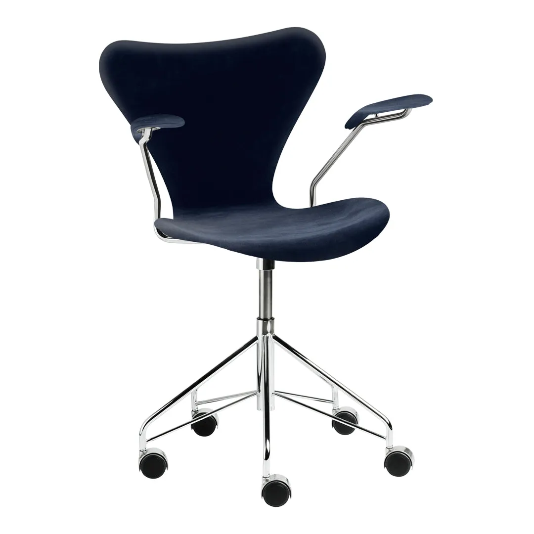 Series 7 Swivel Armchair 3217 - Fully Upholstered, Velvet