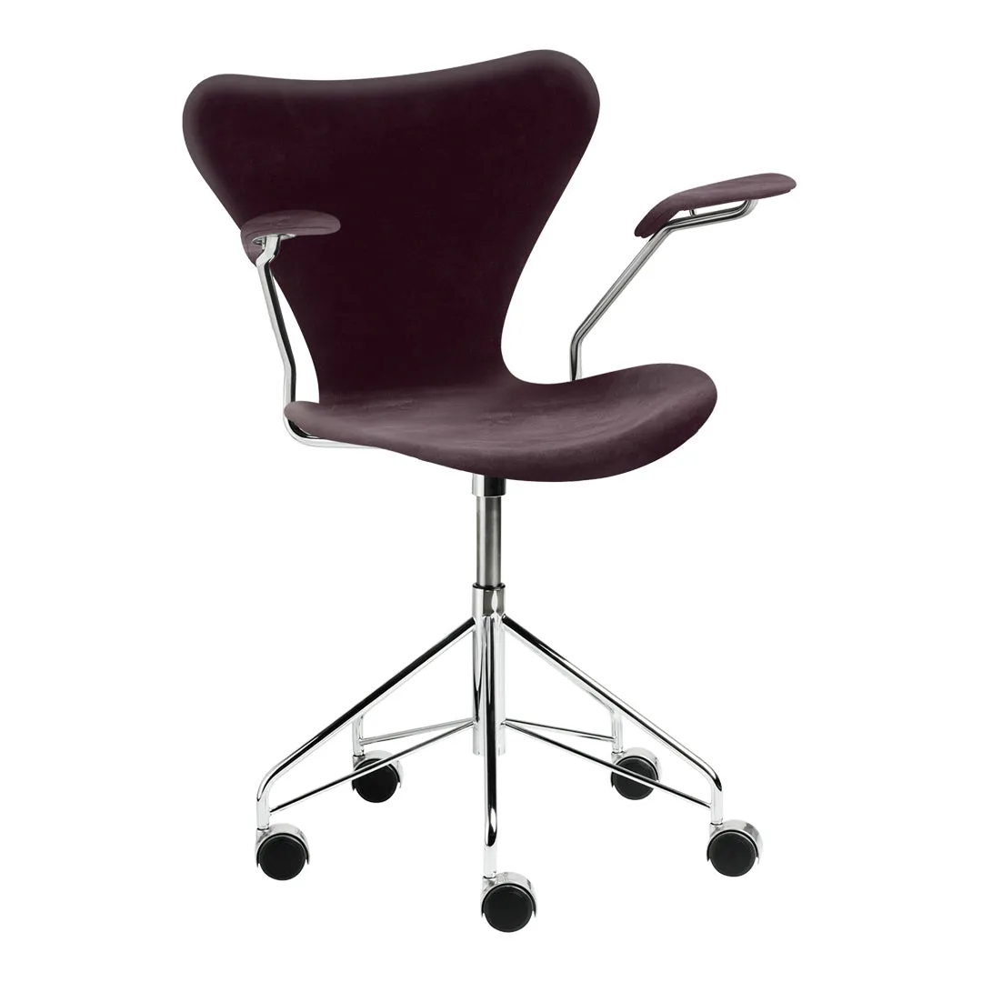 Series 7 Swivel Armchair 3217 - Fully Upholstered, Velvet