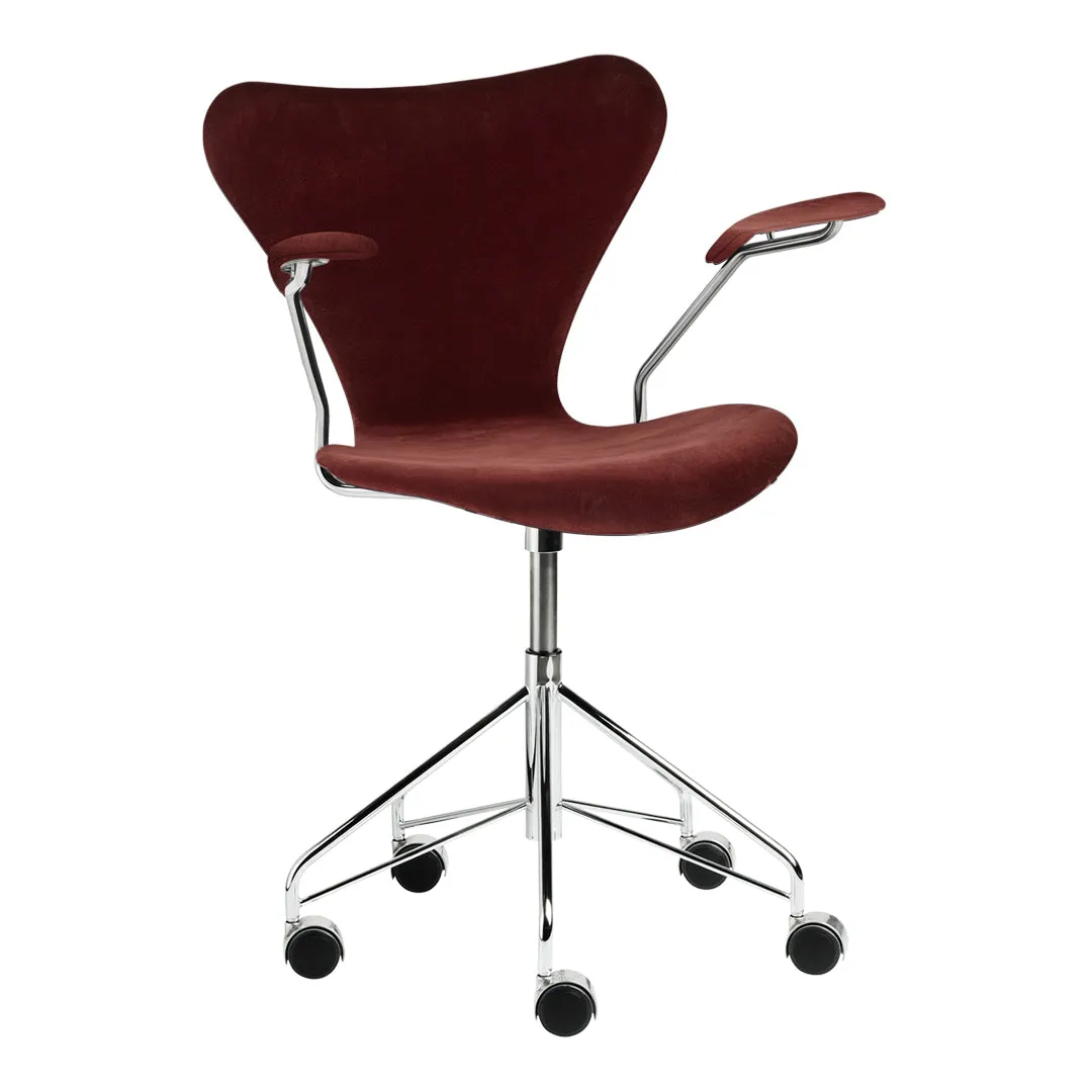 Series 7 Swivel Armchair 3217 - Fully Upholstered, Velvet