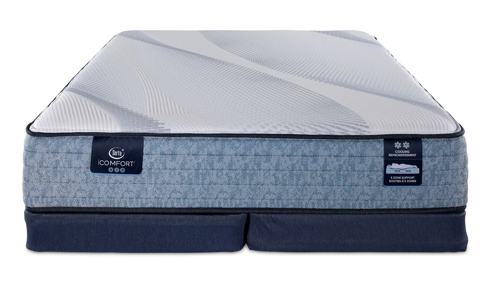 Serta iComfort® AIR 1 Firm 11.5" Queen Mattress and Low Profile Split Boxspring Set