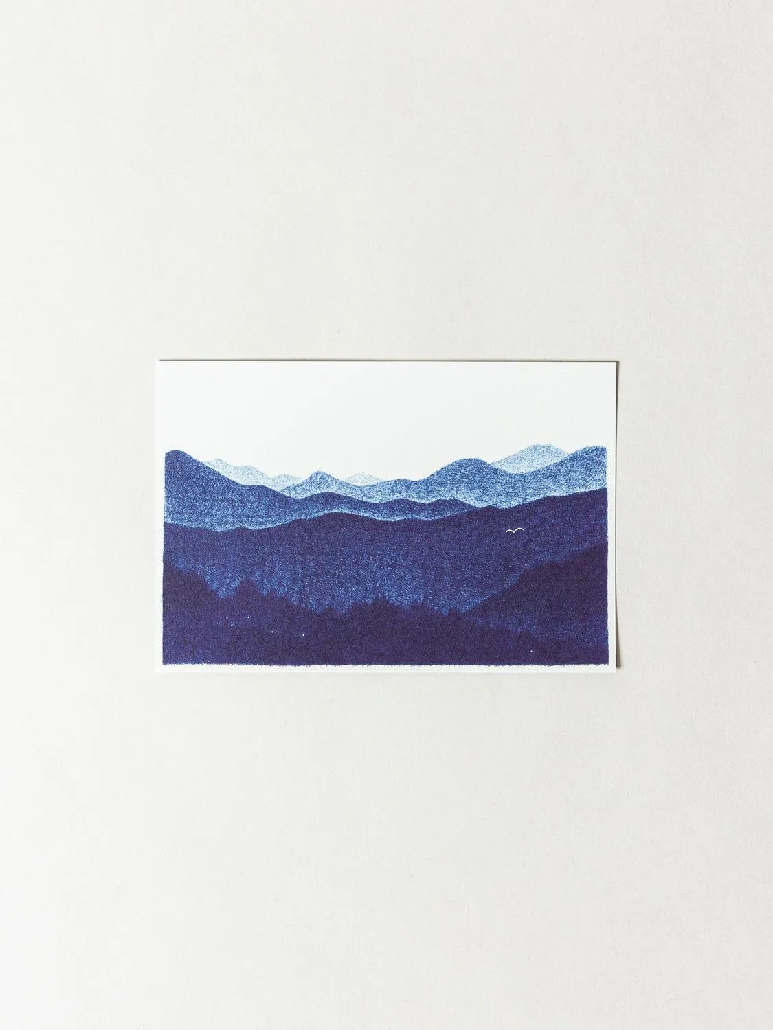 Shunshun Postcard - White Indigo Woods