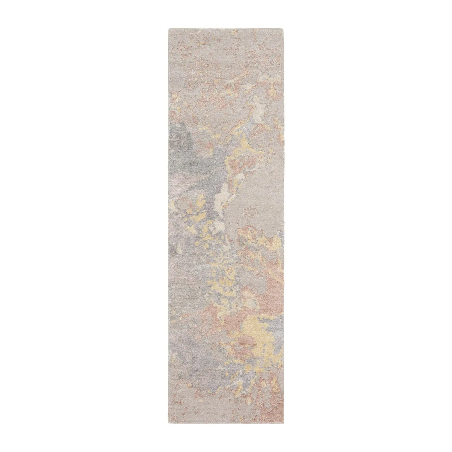Silver Essentials Modern Bamboo Silk Wool Blend Rug