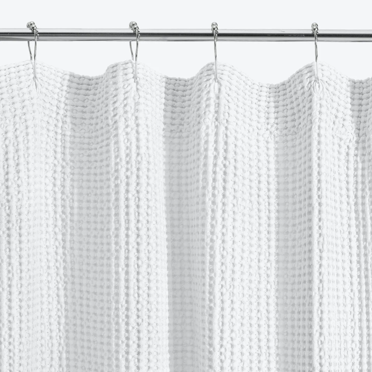 Simple Waffle Shower Curtain