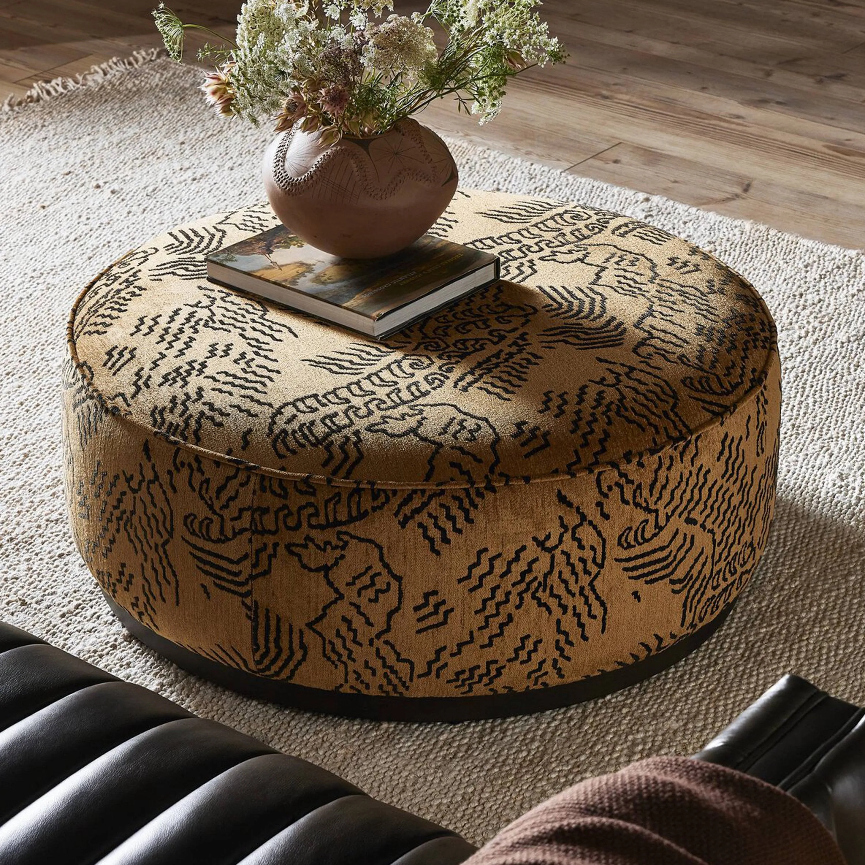Sinclair Large Round Ottoman