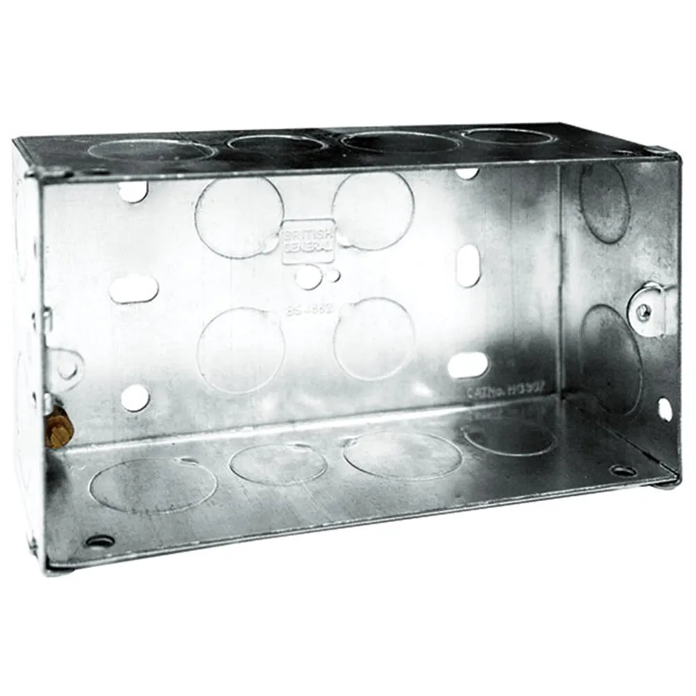 SND Electrical 2G35 2 Gang 35mm Metal Box