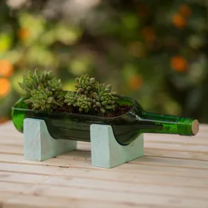 Stand-Up Bottle Planter - Sea Green