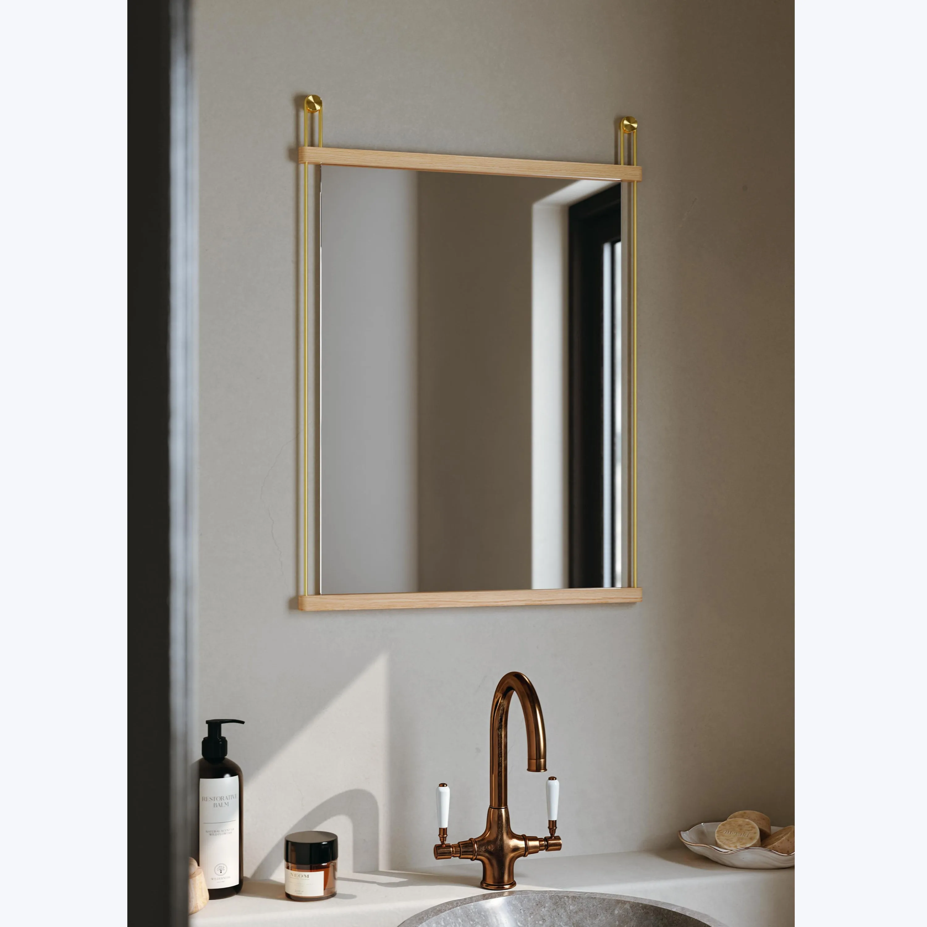 Suspended Small Mirror