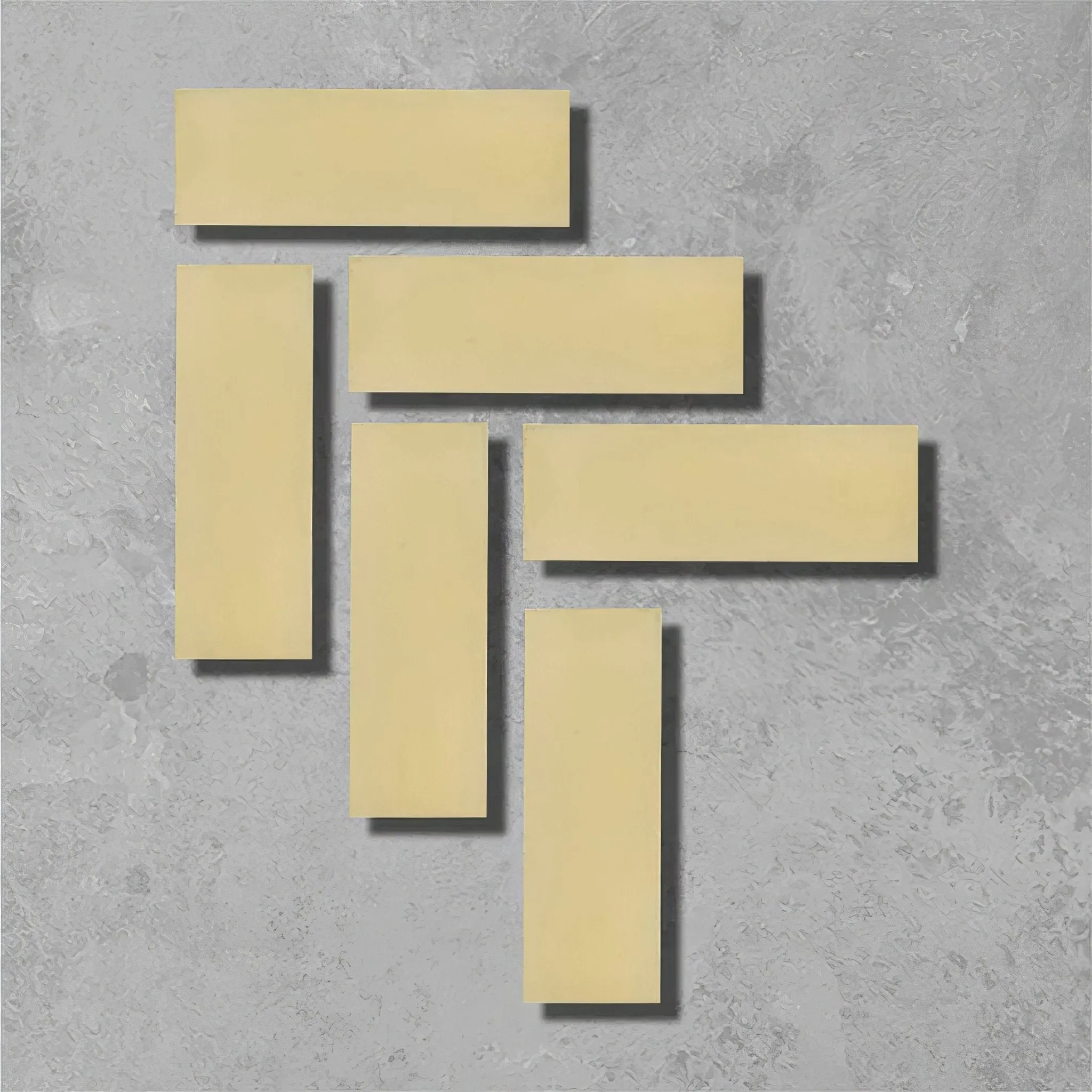 Sweet Yellow Herringbone Tile
