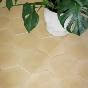 Sweet Yellow Hexagonal Tile