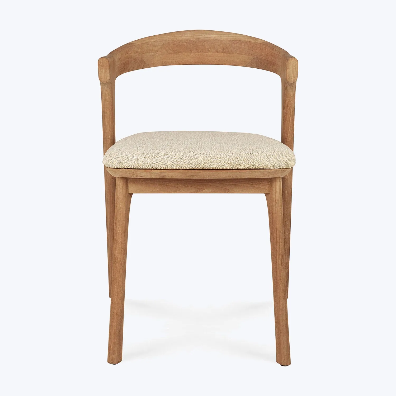Teak Bok Outdoor Dining Chair, Upholstered