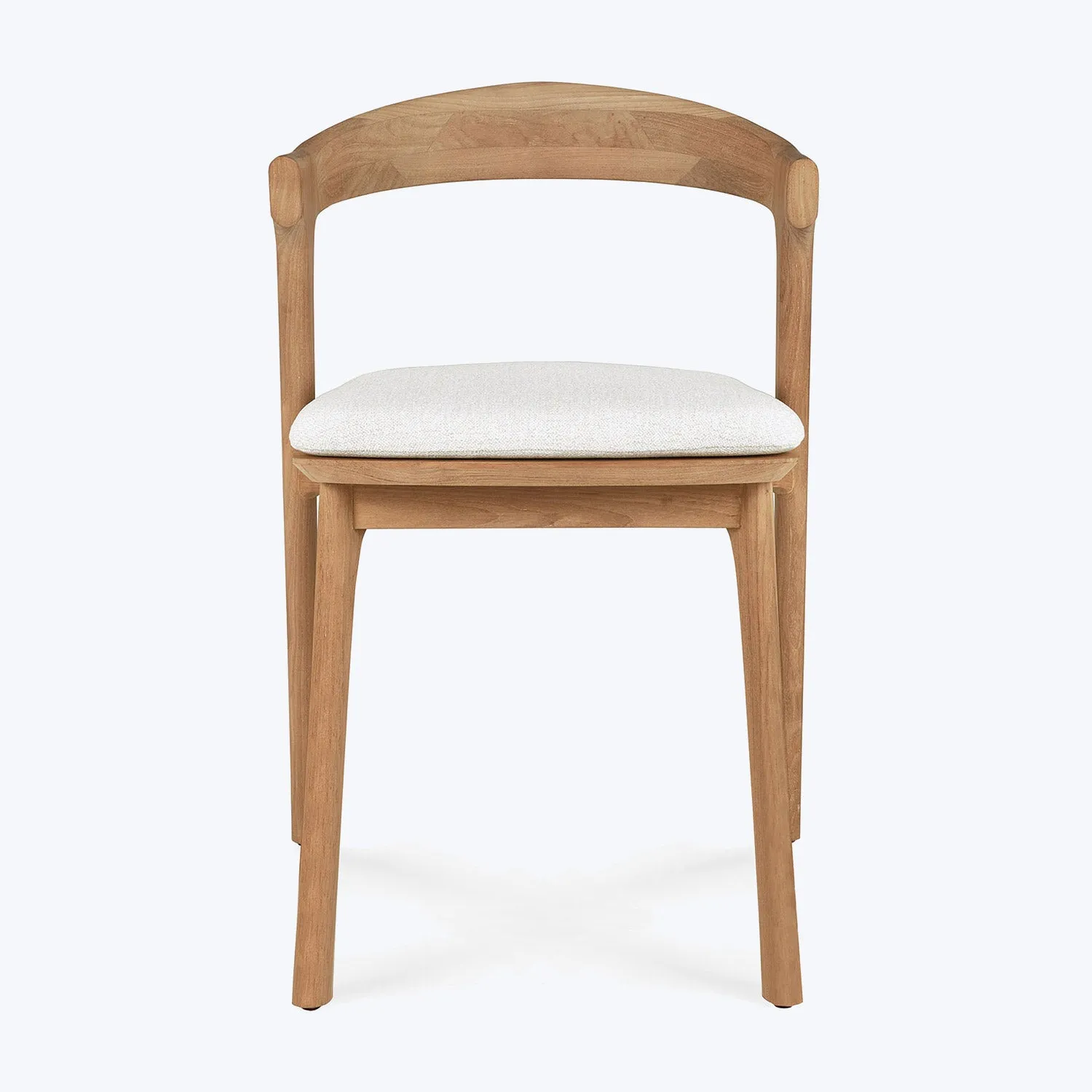 Teak Bok Outdoor Dining Chair, Upholstered