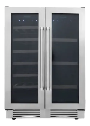 Thor Kitchen Stainless Steel Dual Zone French Door Wine and Beverage Centre - TBC2401DI