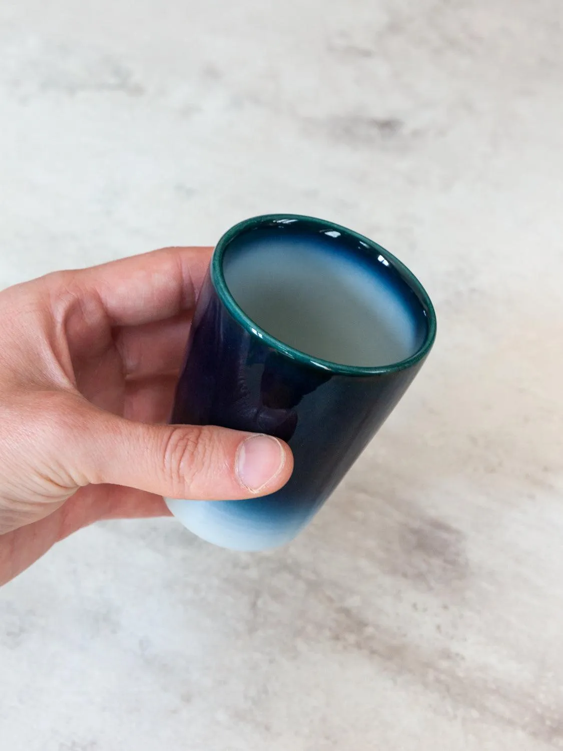 Tobe-Yaki Ceramic Cup - Aoumi
