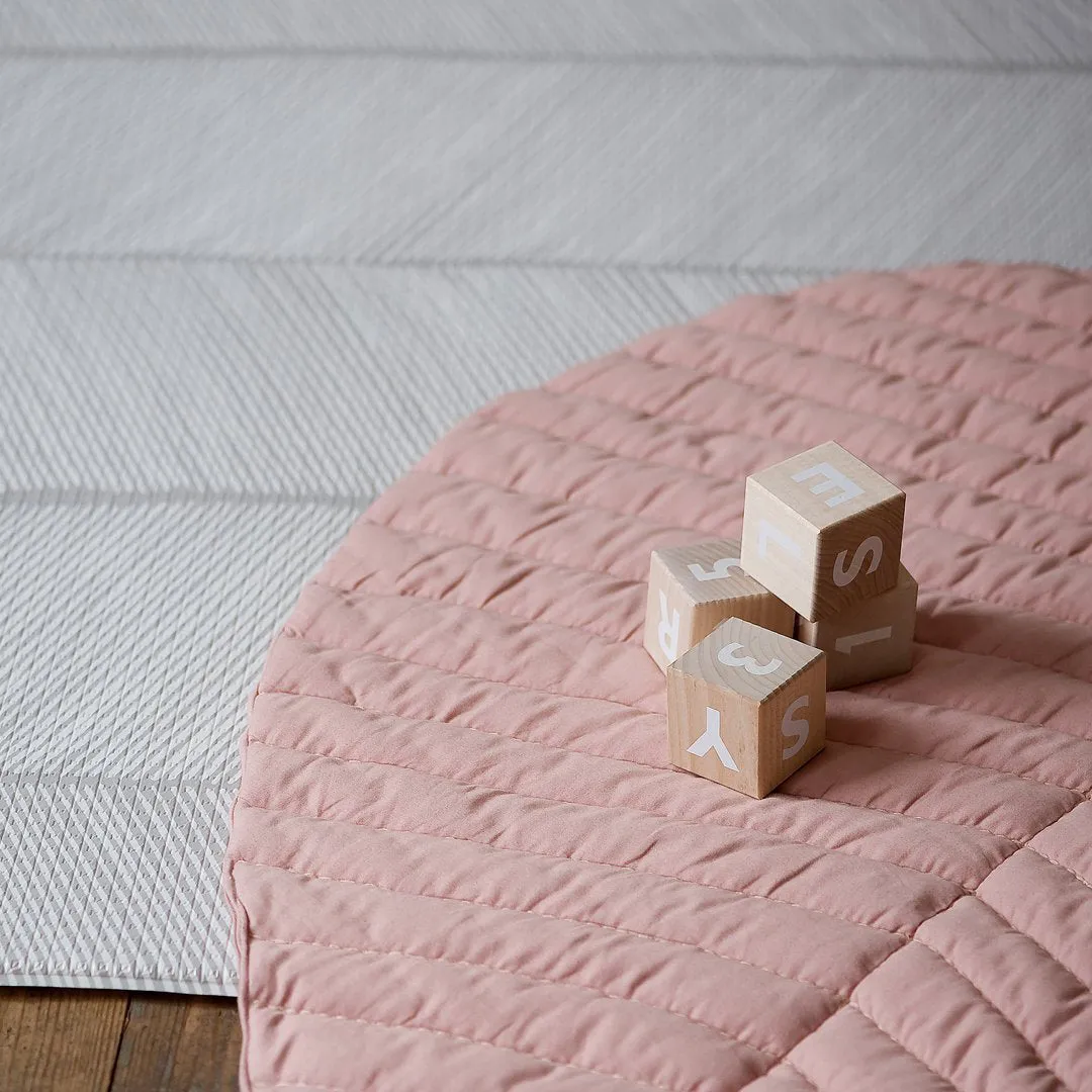 Toddlekind Organic Cotton Leaf Mat - Sea Shell - 128x96cm