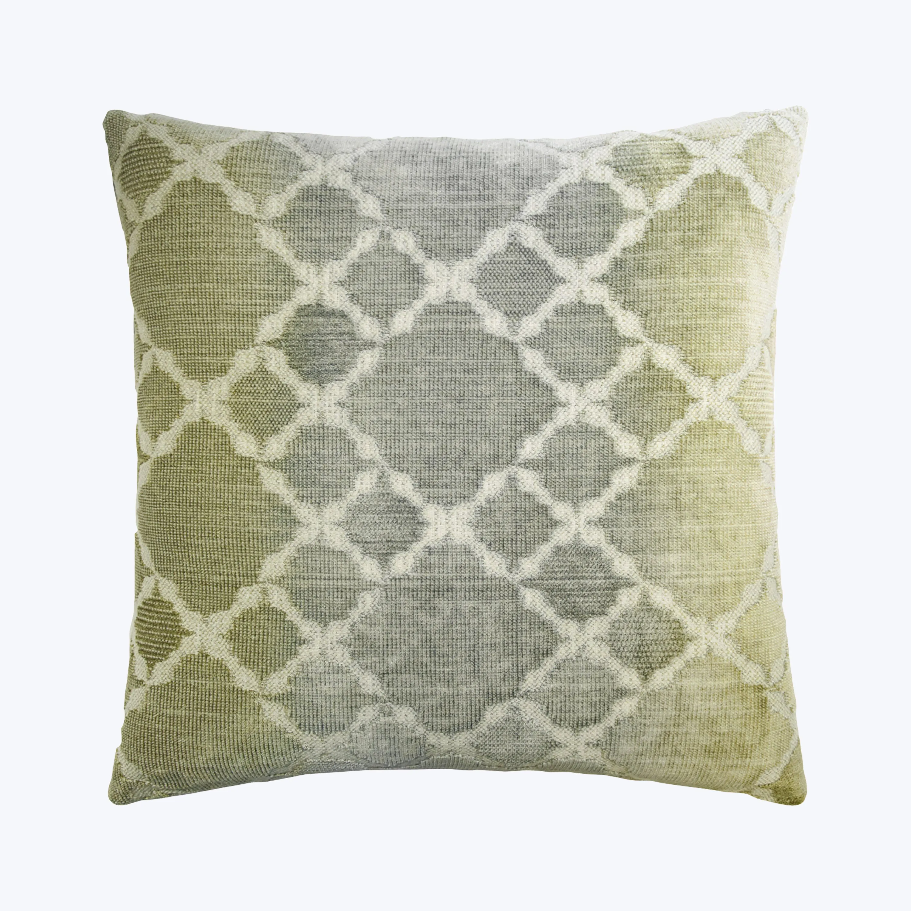 Trellis Woven Jacquard Pillow Cactus
