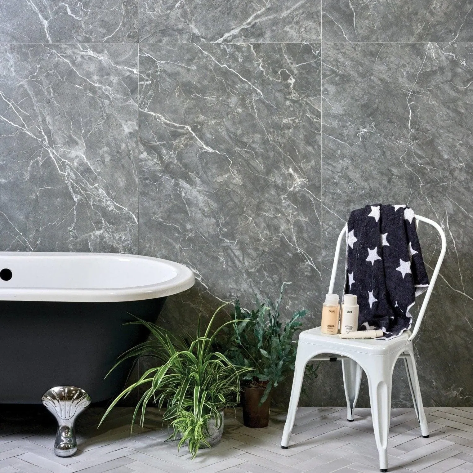 Tribeca Porcelain Anthracite 75 x150cm