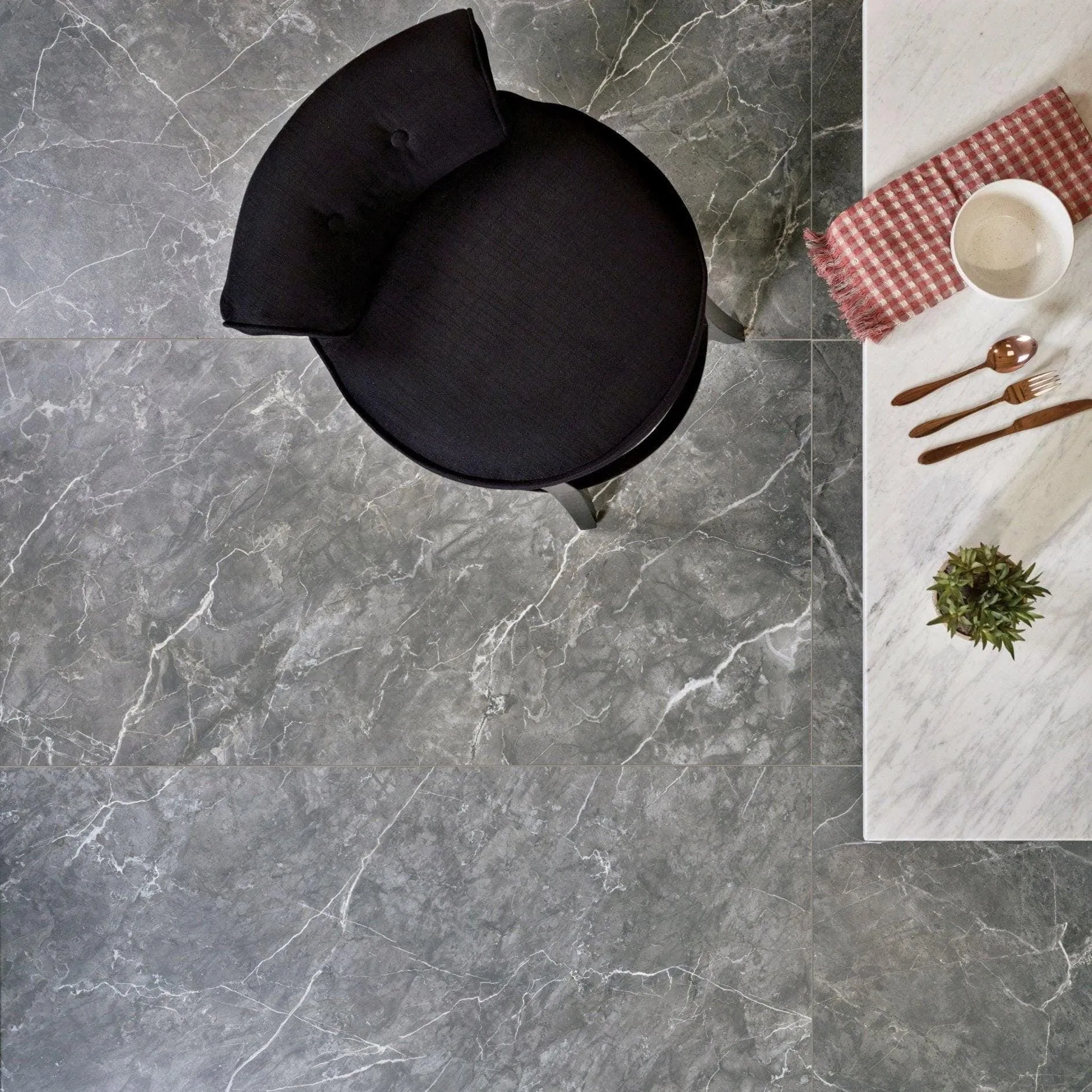 Tribeca Porcelain Anthracite 75 x150cm