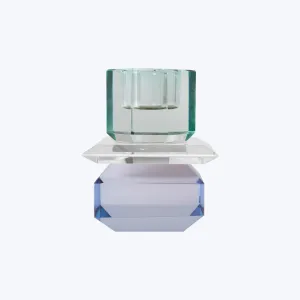 Trio Ornamental Crystal Candle Holder