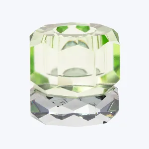 Two-Tone Crystal Candle Holder