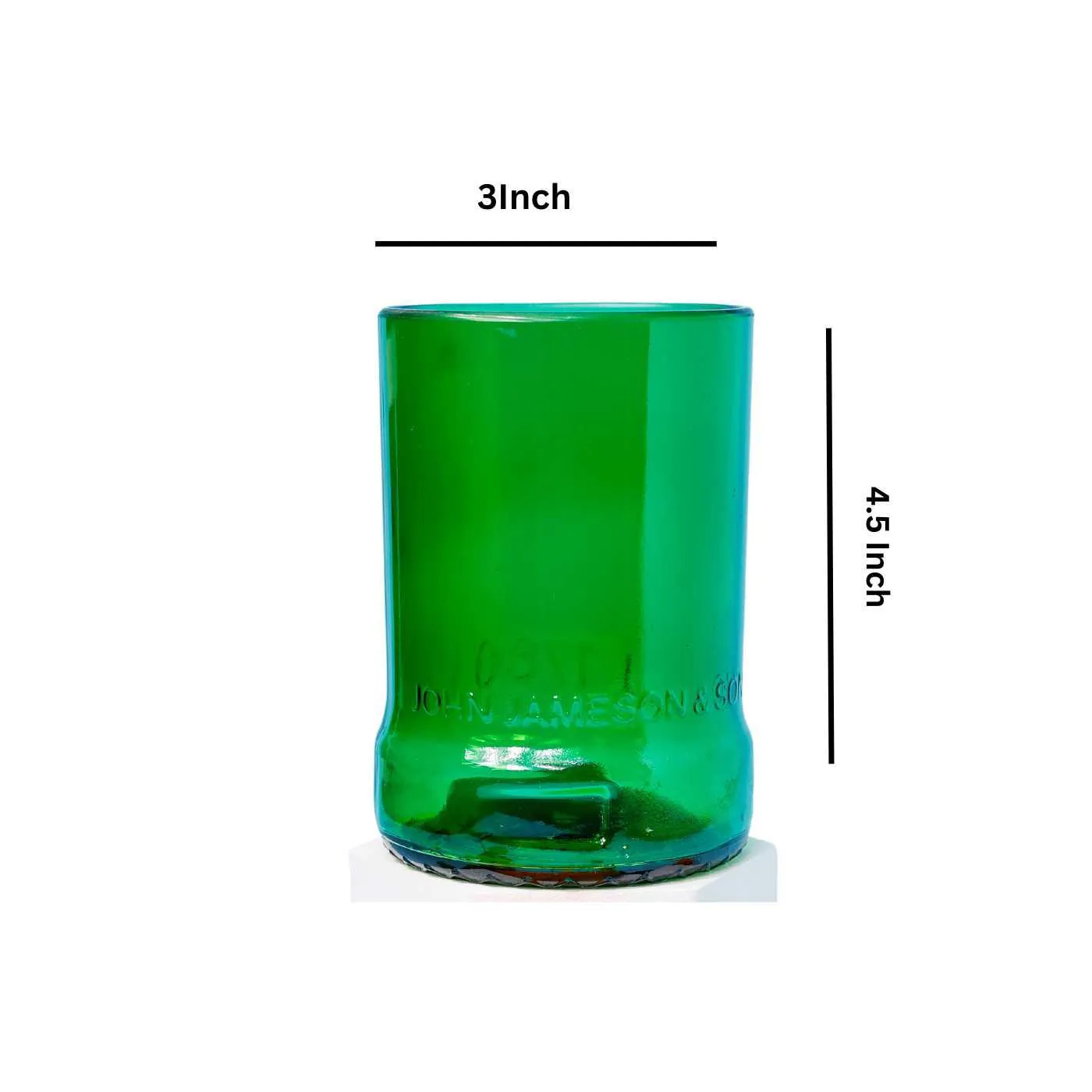 Upcycled Jameson whiskey Glasses (Set of Two)