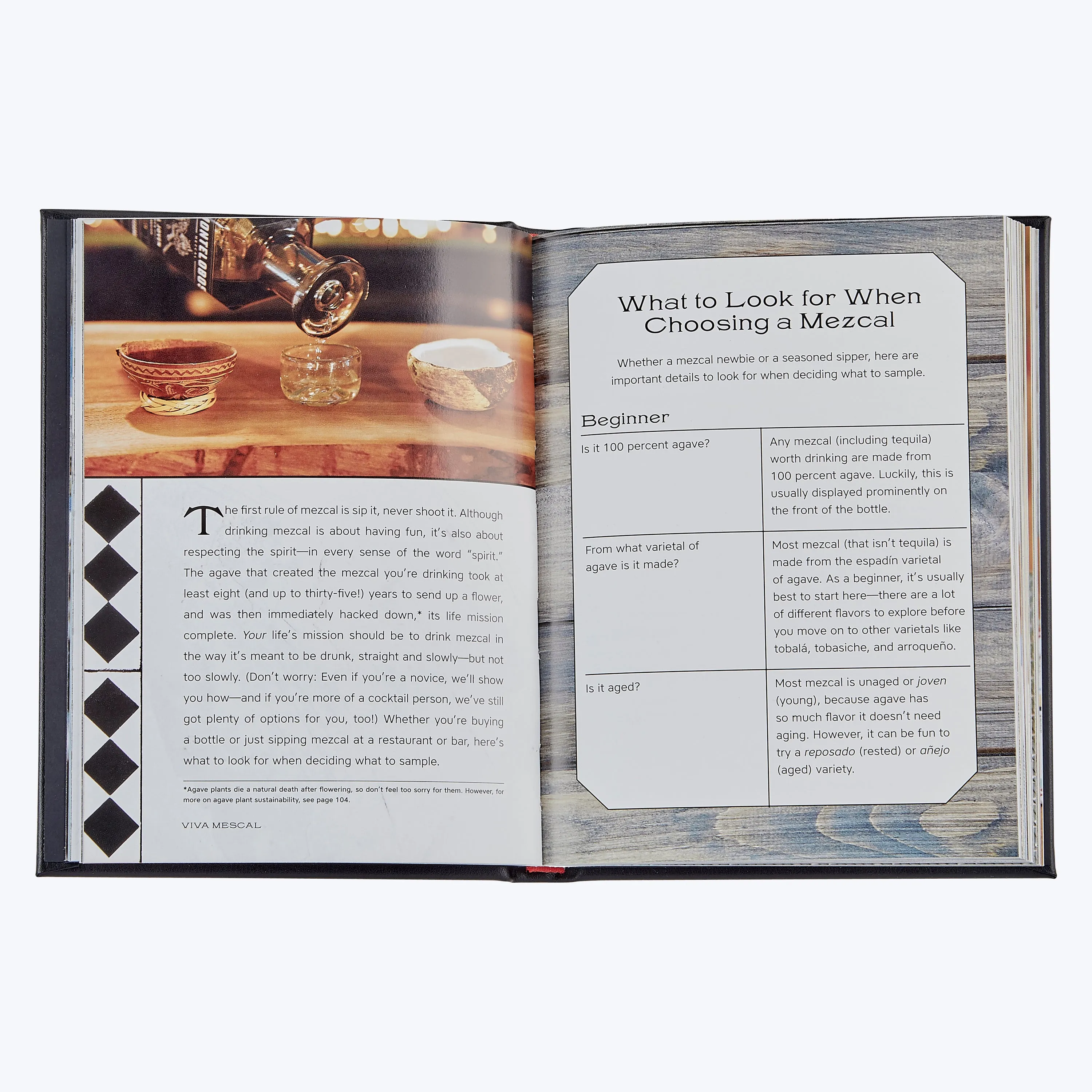 Viva Mezcal Leather Bound Book
