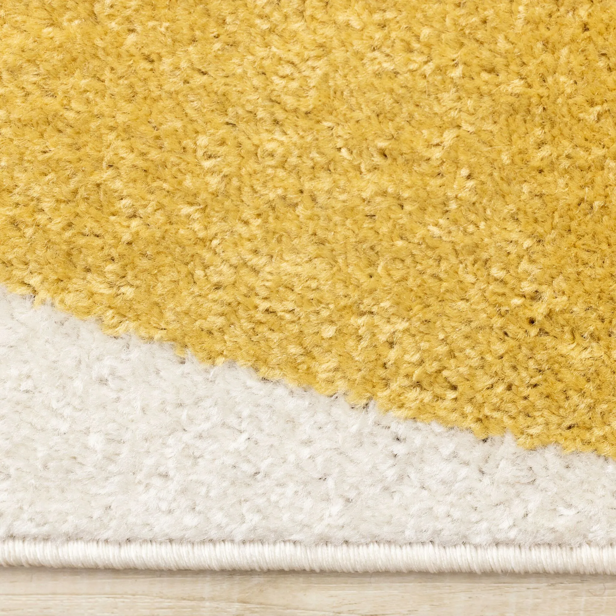 Warm Elements 6'7" x 9'6" Pebbles Design Area Rug - Cream
