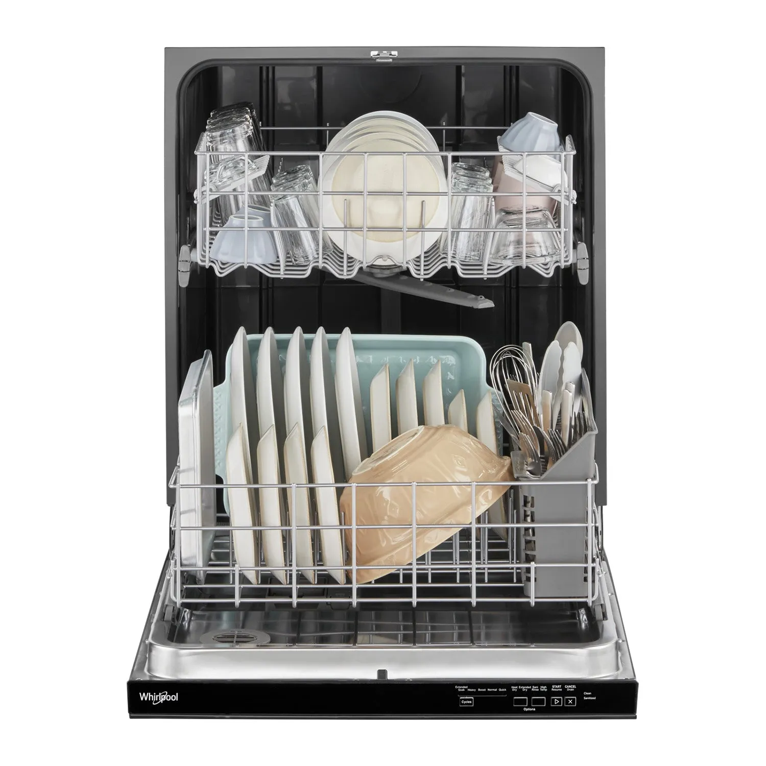 Whirlpool 24" Black Dishwasher (55 dBA) - WDP540HAMB