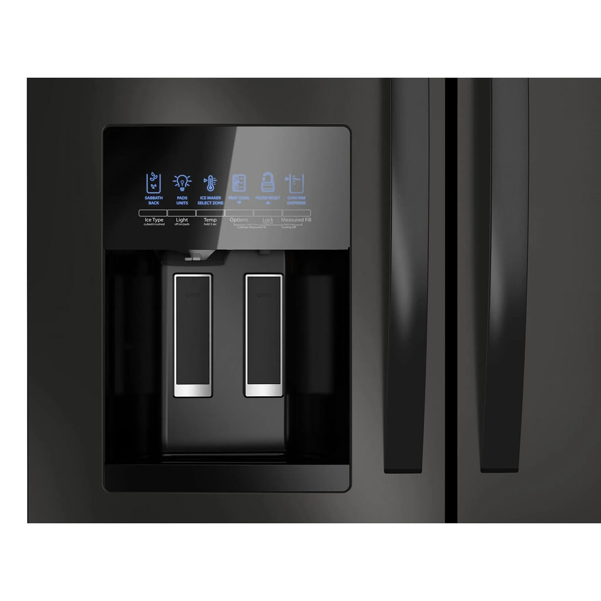 Whirlpool Black French Door Refrigerator (24.5 Cu.Ft.) - WRMF3636RB