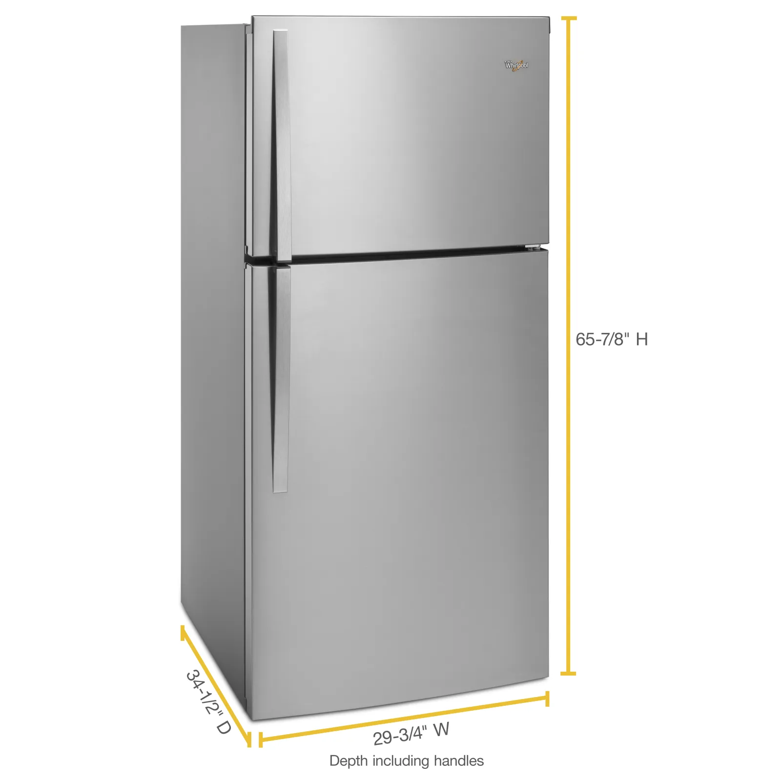 Whirlpool Stainless Steel Top-Freezer Refrigerator (19.2 Cu. Ft.) - WRT549SZDM