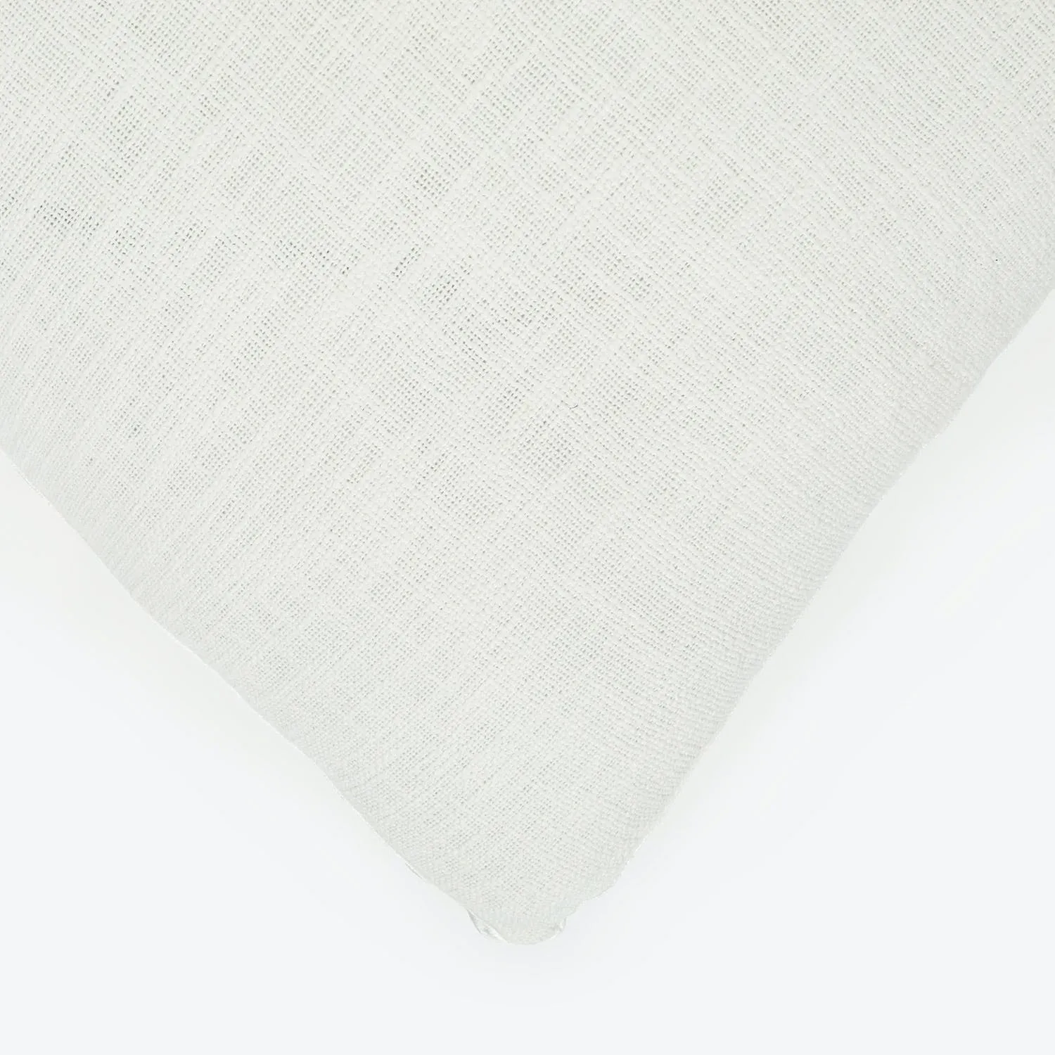 White Chunky Woven Euro Sham