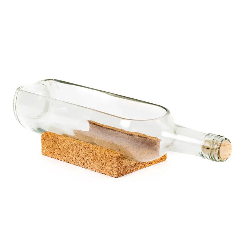Wine Bottle Platter (clear) With Glasses