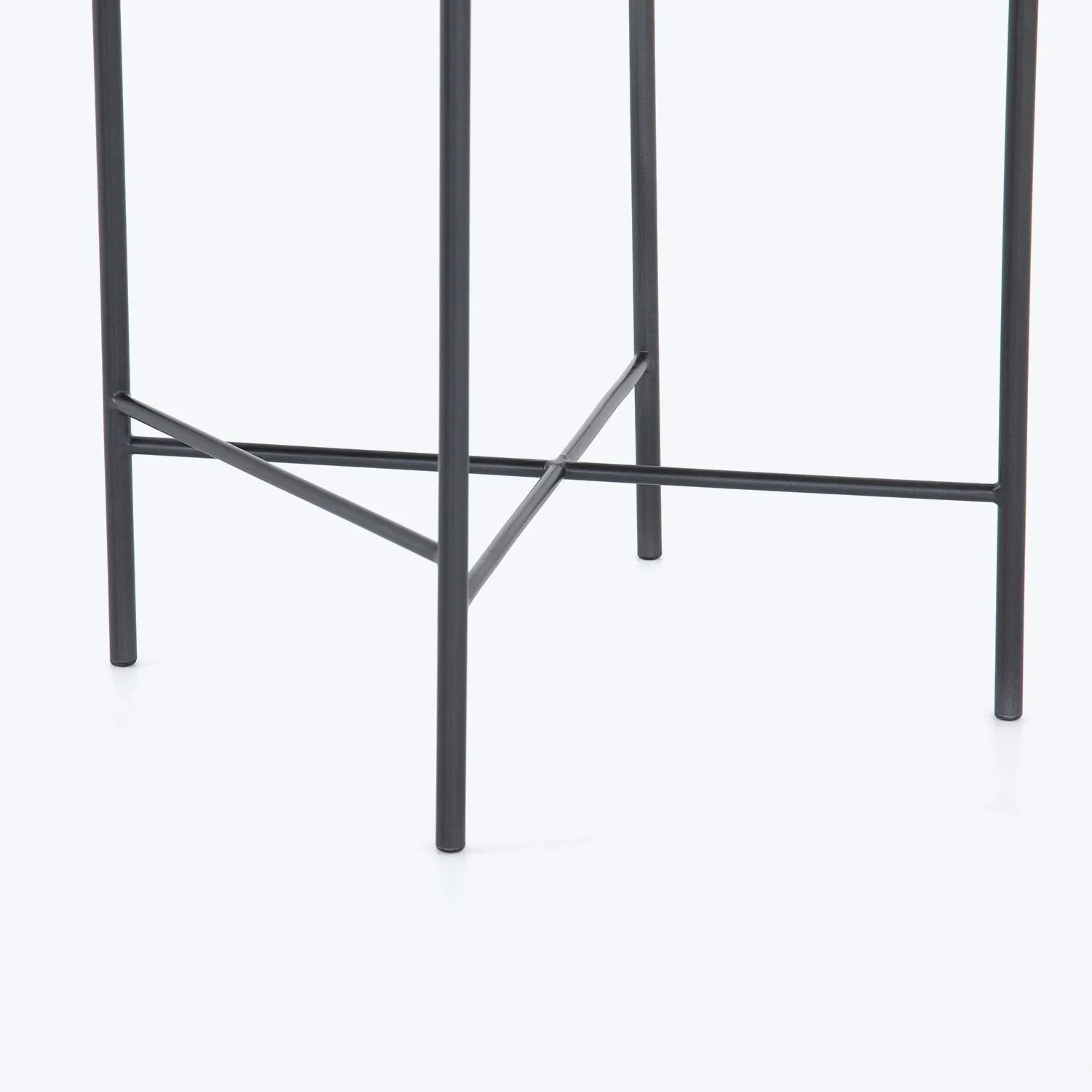Woven Leather Counter Stool