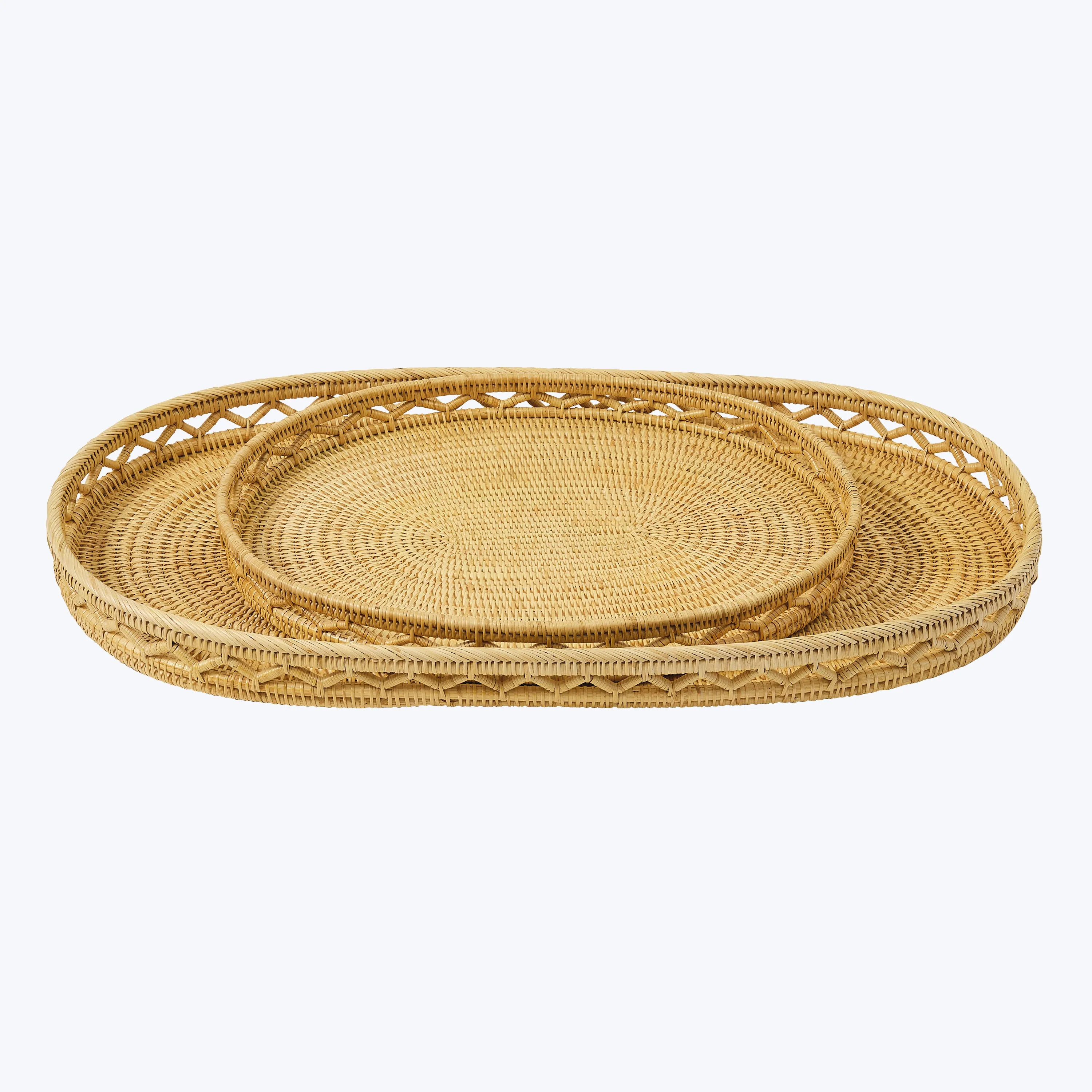 Woven Sabbia Oval Tray