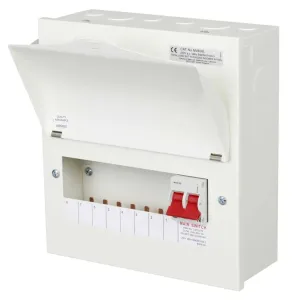 Wylex Metal 8 Way Consumer Unit 100A C/W/ SPD